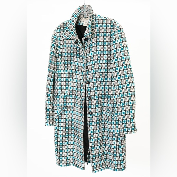 Nine West Geometric Patterned Coat - Women’s L - Picture 1 of 3